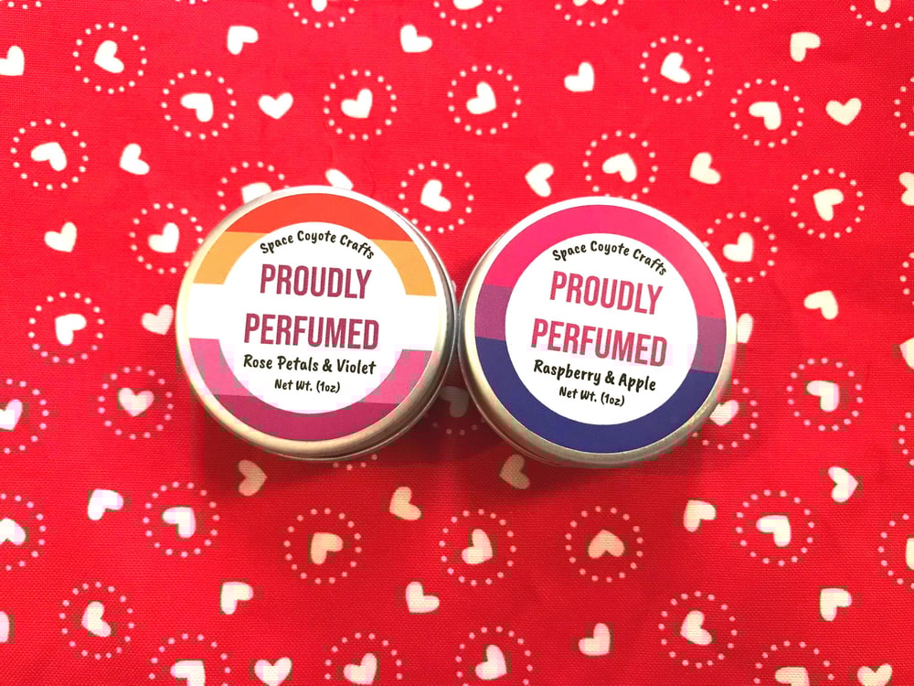 Image of LGBT Pride Solid Perfume 1 oz Tin