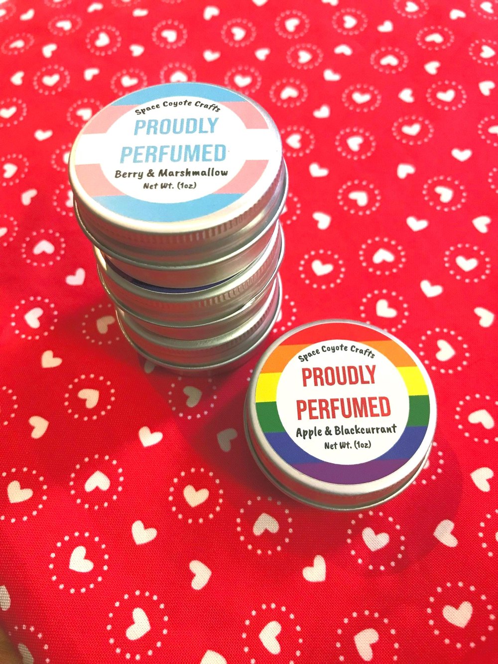 Image of LGBT Pride Solid Perfume 1 oz Tin