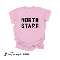 Image 4 of PREORDER - NORTH STARS HOCKEY GREEN GOLD LOGO TEE - YOUTH