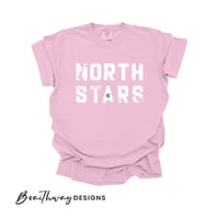 Image 5 of PREORDER - NORTH STARS HOCKEY GREEN GOLD LOGO TEE - YOUTH