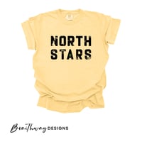 Image 6 of PREORDER - NORTH STARS HOCKEY GREEN GOLD LOGO TEE - YOUTH