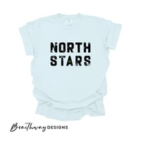 Image 1 of PREORDER - NORTH STARS HOCKEY GREEN GOLD LOGO TEE - YOUTH
