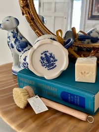 Image 2 of Thy Sweet Grace Floris London Staffordshire England Flow Blue Kitchen Soap Set 