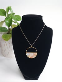 Image 1 of Desert Jasper Half Circle Pendant 