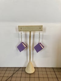 Book Earrings -Lilac