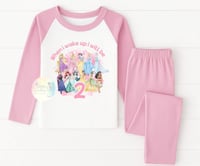 Image 2 of Girls personalised princess pyjamas 