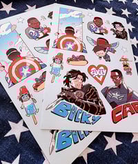 Image 1 of Sam/Bucky Sticker Sheet