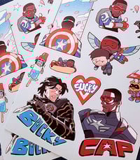 Image 2 of Sam/Bucky Sticker Sheet