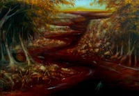 River of Blood - original oil painting