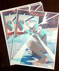 Image 1 of Raiden Risograph Print