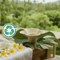 Image 1 of Eco-Friendly Paper -Small 4oz Flower Cups (50 pack or 500 case count)