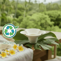 Image 3 of Eco-Friendly Paper -Small 4oz Flower Cups (50 pack or 500 case count)