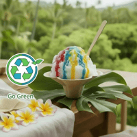 Image 2 of Eco-Friendly Paper -Small 4oz Flower Cups (50 pack or 500 case count)