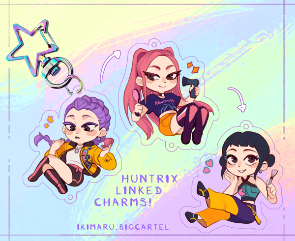 Image of [PREORDER] Huntr/x Acrylic Charms (Solo + Linked)