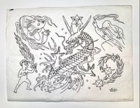 Flash Vol. 1 original line drawing sheet 1