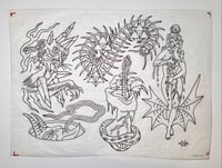 Flash Vol. 1 original line drawing sheet 2