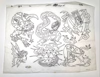 Flash Vol. 1 original line drawing sheet 3