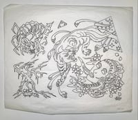 Flash Vol. 1 original line drawing sheet 6