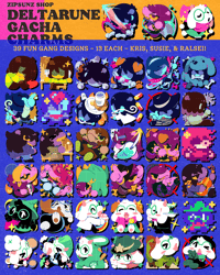 Image 2 of [ IN STOCK ] DELTARUNE Mini Acrylic Gacha Charms