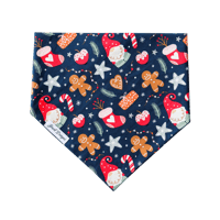 Dog Bandana - Navy Xmas