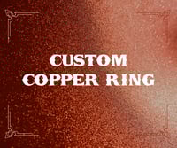 Custom Copper Ring - Hammered Finish