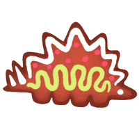 Gingerstegosaurus sticker