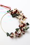 Couronne en fleurs séchées personnalisable 20cm / 25cm / 30cm