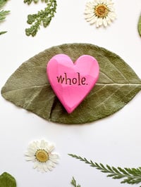 Image 3 of Whole - Mini Wood Burned Heart