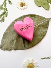 Image 2 of Whole - Mini Wood Burned Heart