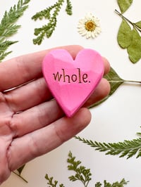Image 1 of Whole - Mini Wood Burned Heart