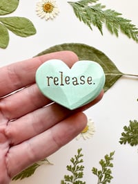 Image 1 of Release - Mini Wood Burned Heart