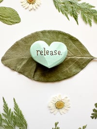 Image 3 of Release - Mini Wood Burned Heart