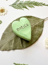 Image 2 of Notice - Mini Wood Burned Heart