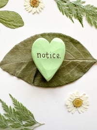 Image 3 of Notice - Mini Wood Burned Heart