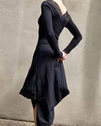 Image 4 of SILK BLEND DRAPED SKIRT