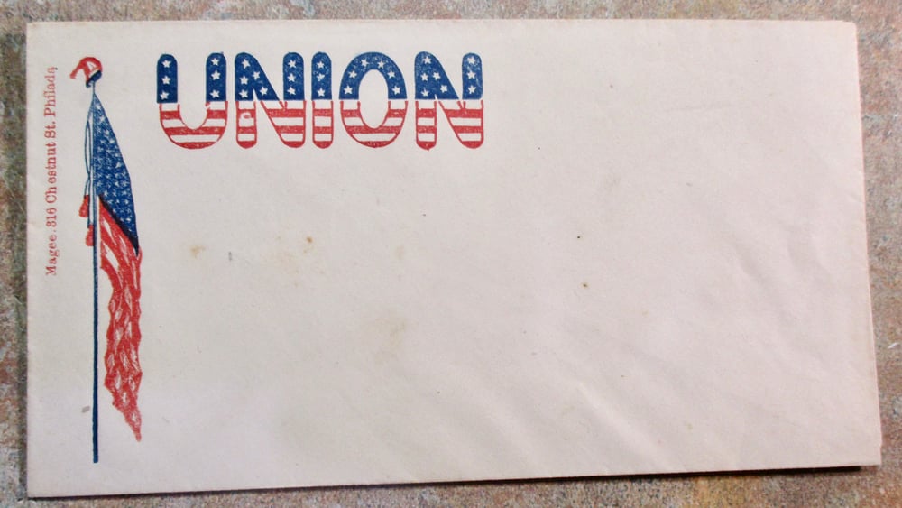 #142-CIVIL WAR SALE: TEN DIFFERENT UNION PATRIOTIC ENVELOPES ALL FOR ONE PRICE!