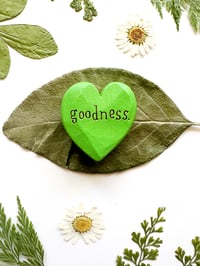 Image 3 of Goodness - Mini Wood Burned Heart