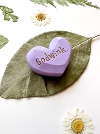 Image 2 of Godwink - Mini Wood Burned Heart