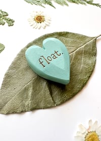 Image 2 of Float - Mini Wood Burned Heart