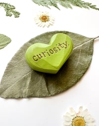 Image 2 of Curiosity - Mini Wood Burned Heart