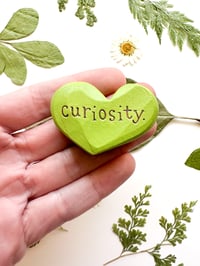 Image 1 of Curiosity - Mini Wood Burned Heart