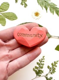Image 1 of Community - Mini Wood Burned Heart