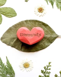 Image 3 of Community - Mini Wood Burned Heart