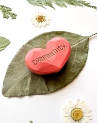 Image 2 of Community - Mini Wood Burned Heart