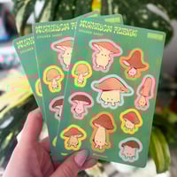 Image 1 of mushroom friends | sticker sheet