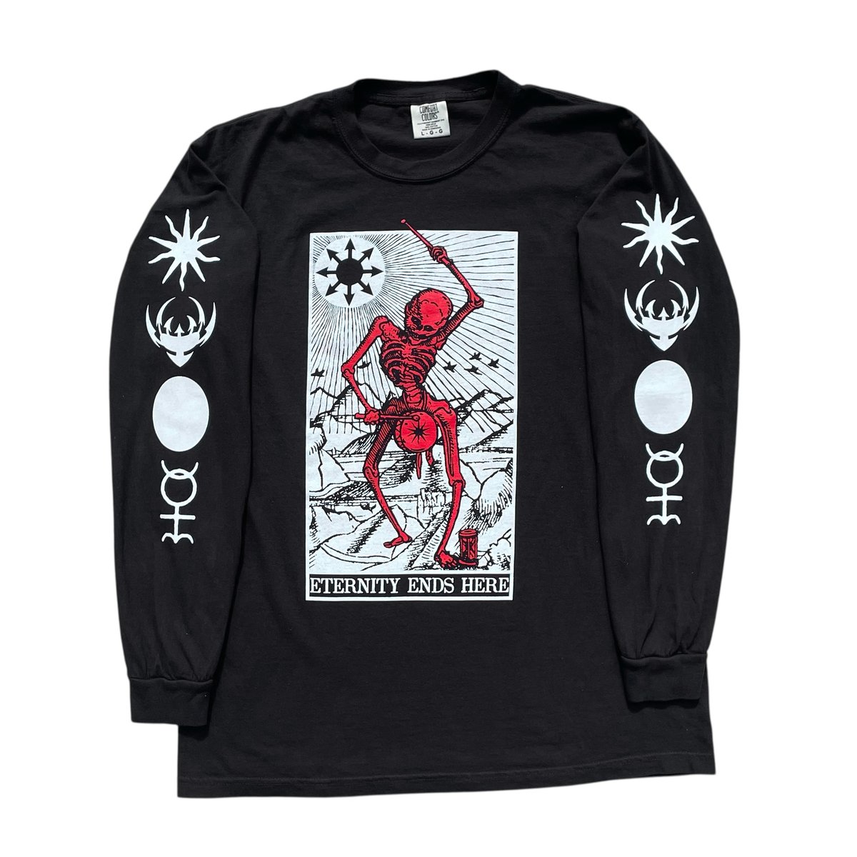 Image of ETERNITY ENDS HERE (BLACK LONG SLEEVE)