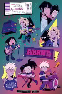MHA A-Band Sticker Sheet