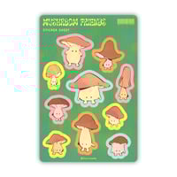 Image 2 of mushroom friends | sticker sheet