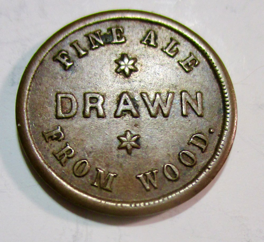 #140-CIVIL WAR SALE: AN UNUSAL "ALE" CIVIL WAR TOKEN....& IT'S 'ONLY' AN XF GRADE