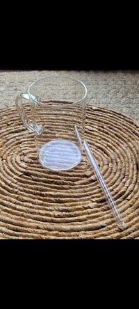 Image 2 of Clear glass coffee mug & tea 